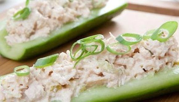 Cucumber Boats Salad