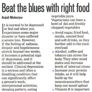 Beat the blues with right food