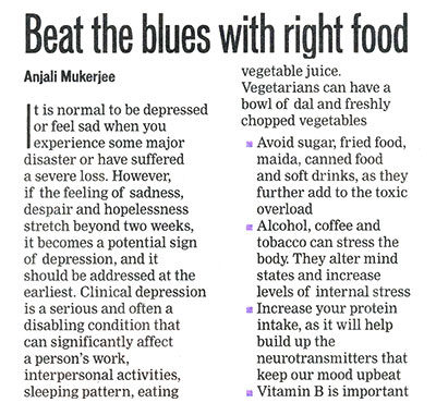 Beat the blues with right food