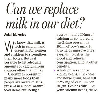 Can We Replace Milk in Our Diet?