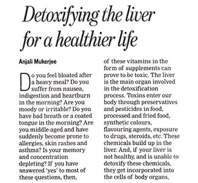 Detoxifying the liver for a healthier life