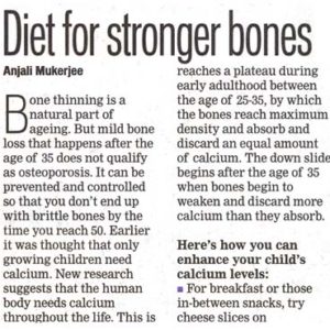 Diet for stronger bones