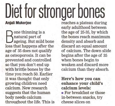 Diet for stronger bones