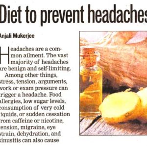 Diet to prevent headaches