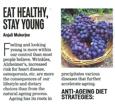 Eat healthy, stay young