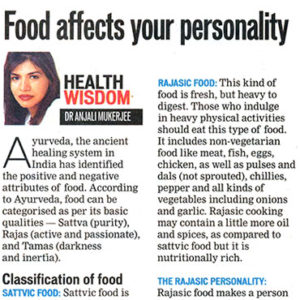 Food affects your personality