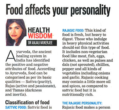 Food affects your personality