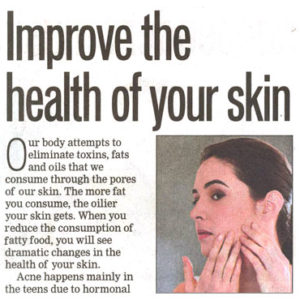 Improve the health of your skin