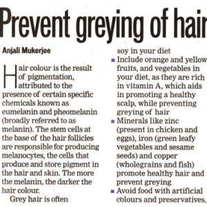 Prevent greying of hair