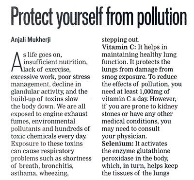 Protect yourself from pollution