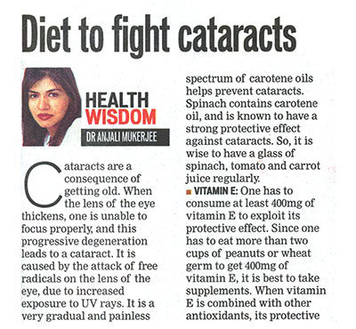 Diet to fight cataracts