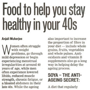 Food to help you stay healthy in your 40s