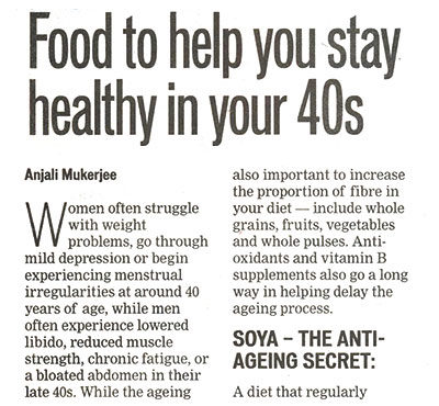 Food to help you stay healthy in your 40s