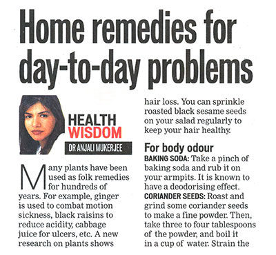 Home remedies for day-to-day problems