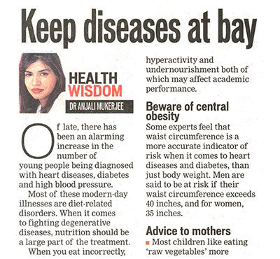 Keep diseases at bay