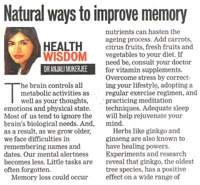 Natural ways to improve memory