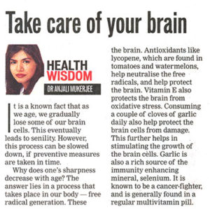 Take care of your brain