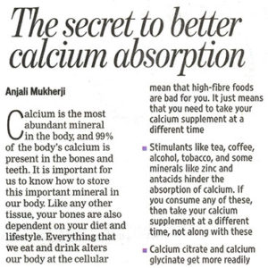 The secret to better calcium absorption