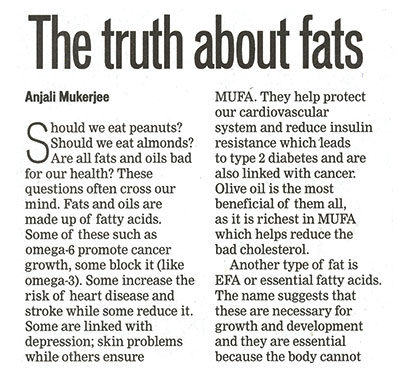 The truth about fats