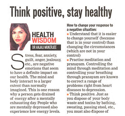 Think positive, stay healthy