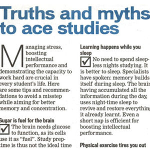 Truths and myths to ace studies