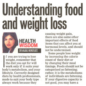 Understanding food and weight loss