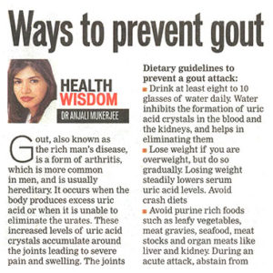 Ways to prevent gout