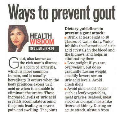 Ways to prevent gout