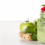 Fruit and basil smoothie