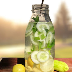 Fat-burning Cucumber-Ginger water