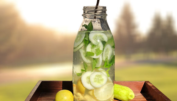 Fat-burning Cucumber-Ginger water