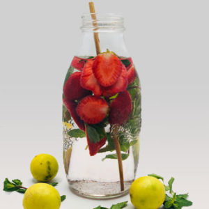 Detox water to burn belly fat – Strawberry water