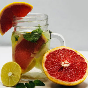 Grapefruit Mint Infused Waters for Weight Loss