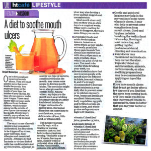 A Diet To Soothe Mouth Ulcers