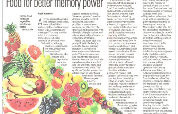 Food For Better Memory Power