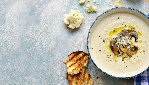 Calcium-rich Soya Mushroom Soup