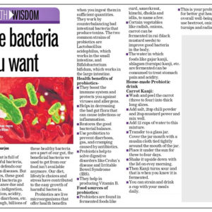 The Bacteria You Want !