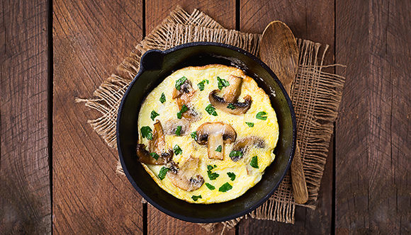 Mushroom Egg White Omelette