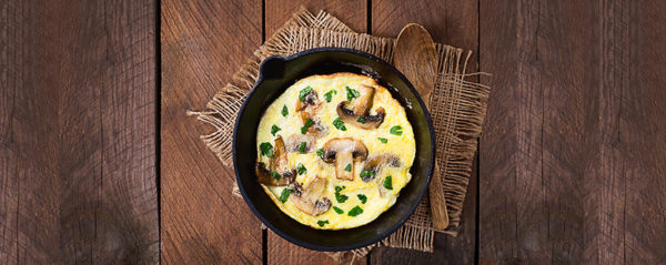 mushroom egg white omelette