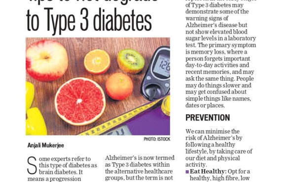 Tips to not degrade to Type 3 diabetes