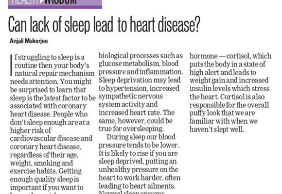 Can lack of sleep lead to heart disease ?